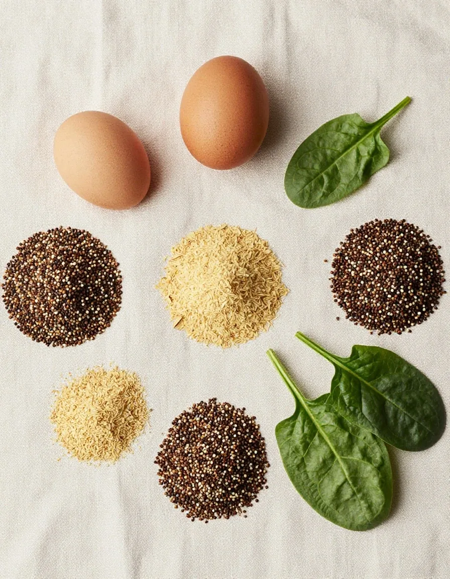 B-complex vitamin food sources on linen